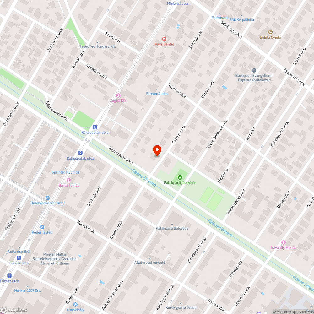 Villogó lámpa bejelentés helye