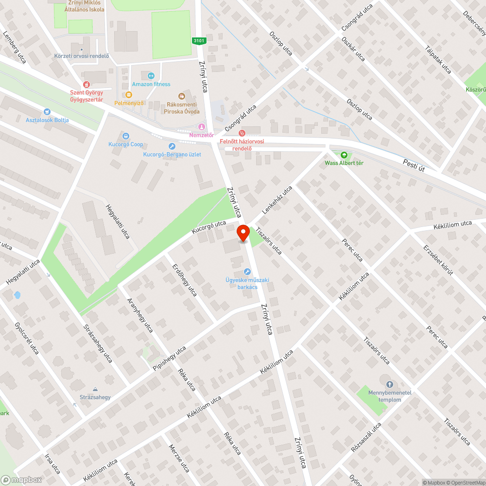 útáztató bejelentés helye