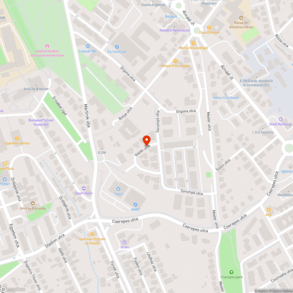 Ház előtti parkolás bejelentés helye