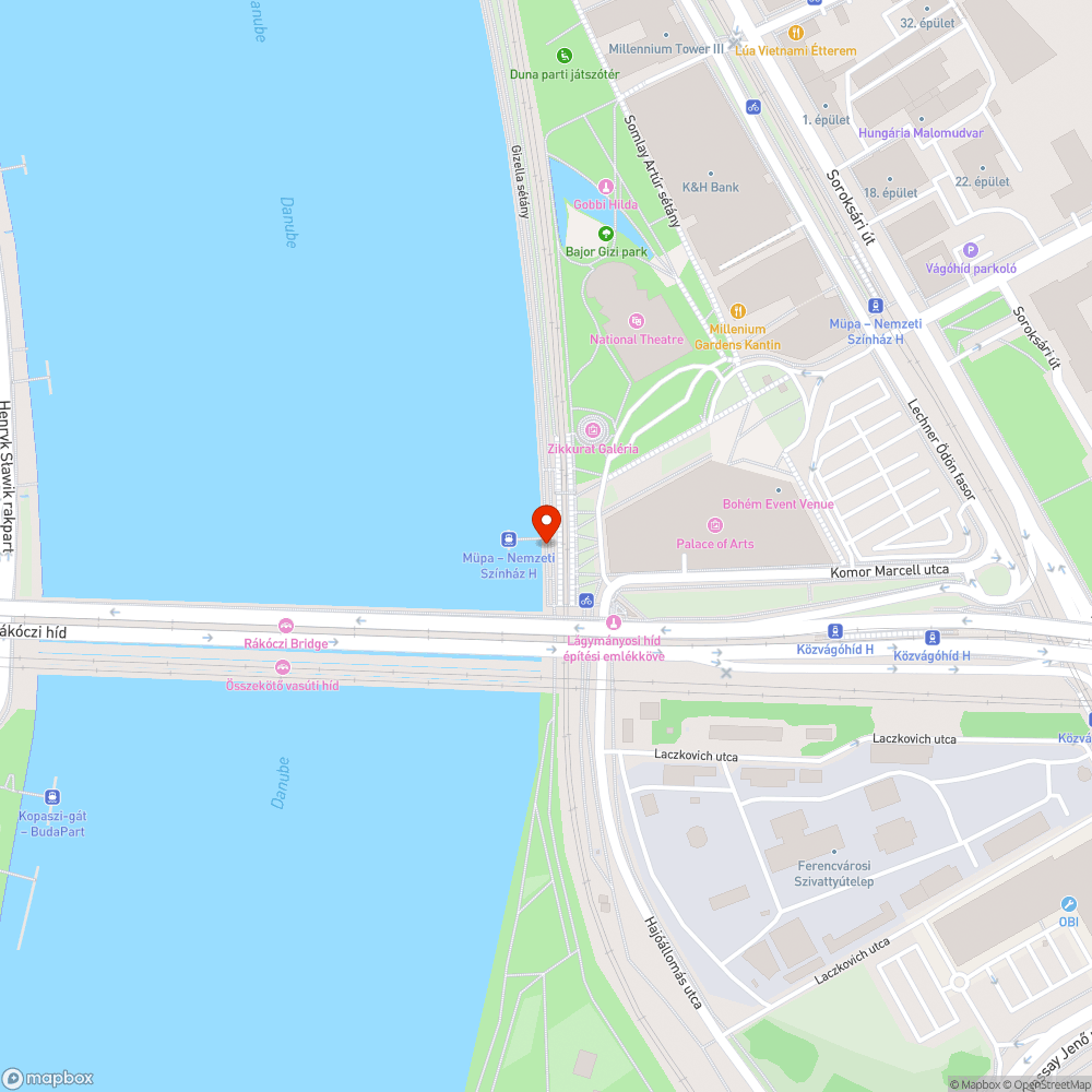 Müpa - Nemzeti színház H - szakszerűtlen kivitelezésű esőbeálló bejelentés helye