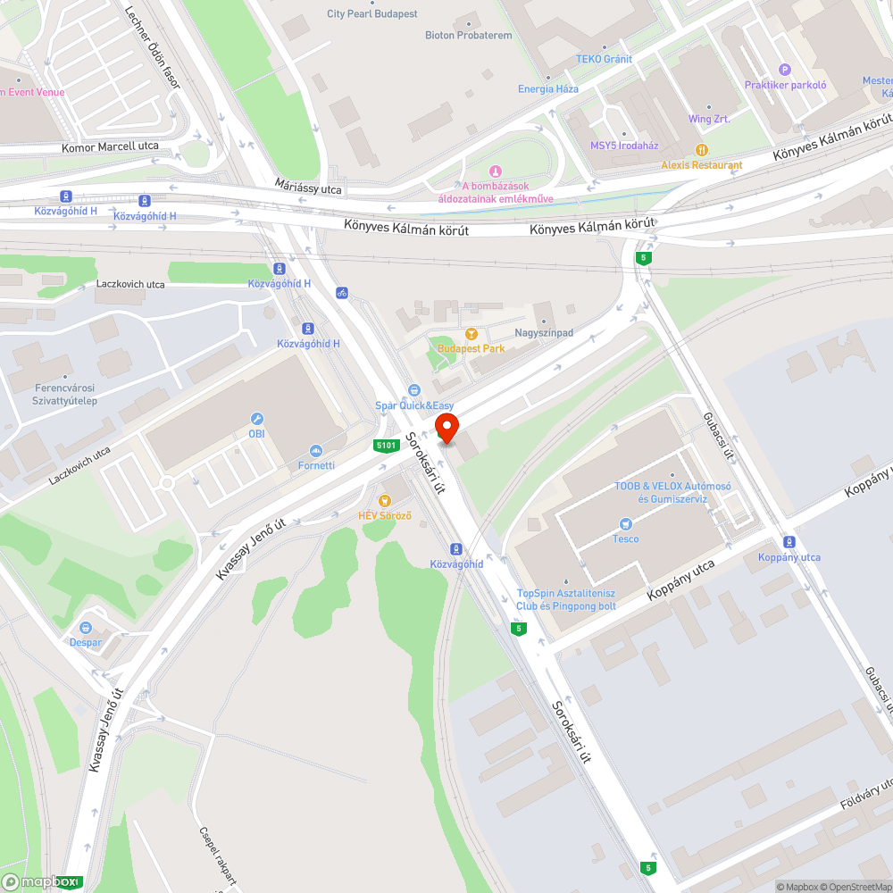 Sérült kerékpáros lámpa 2. bejelentés helye