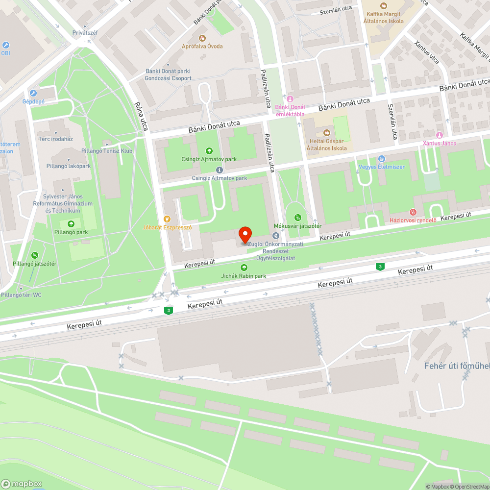 Rendszám nélküli autó bejelentés helye