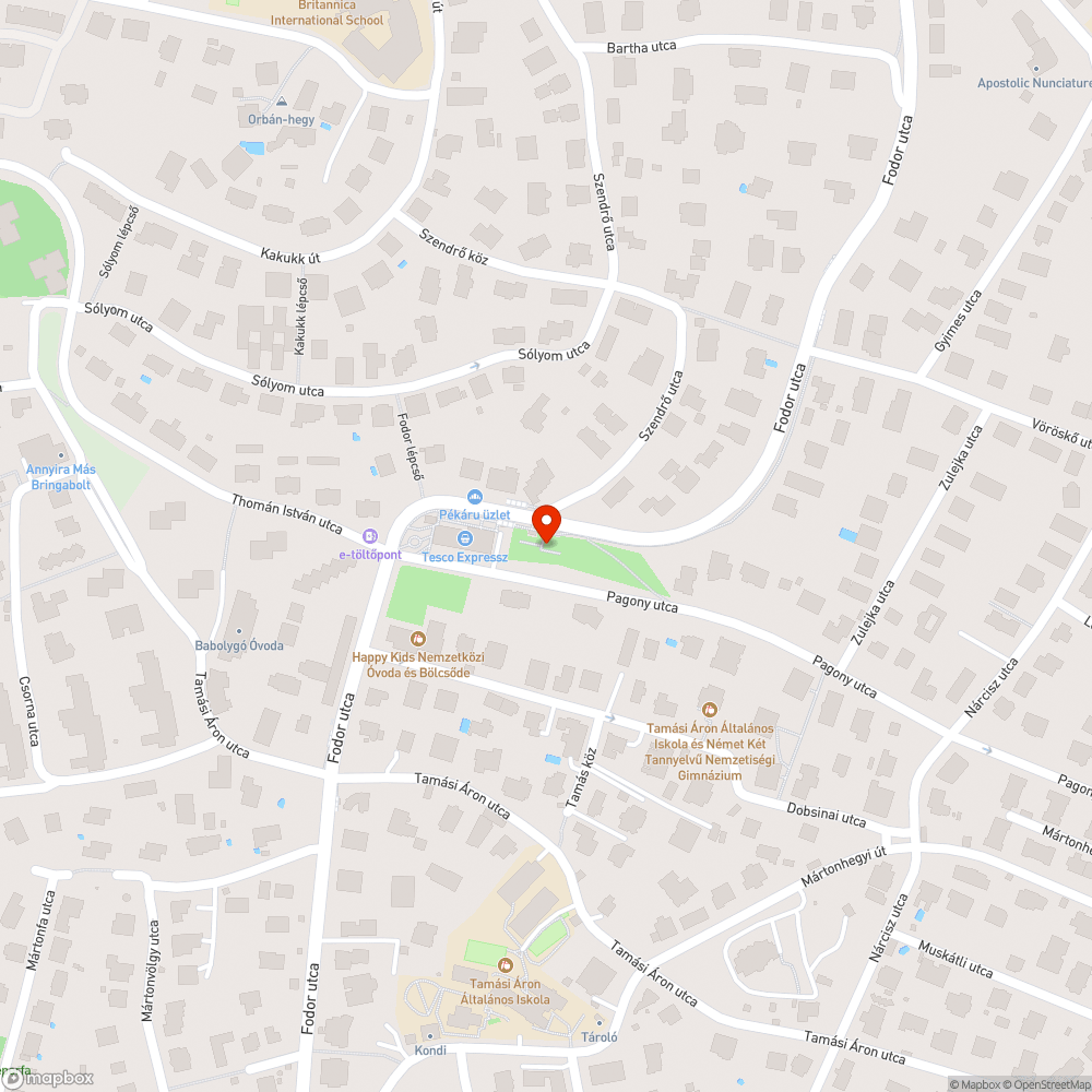 Szétszakadt játszótéri kis hinta bejelentés helye