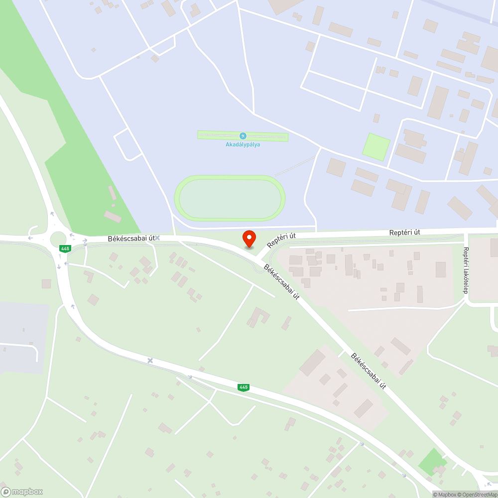 Balesetveszélyes kerékpárút és gyalogos átkelőhely a Reptéri úton bejelentés helye