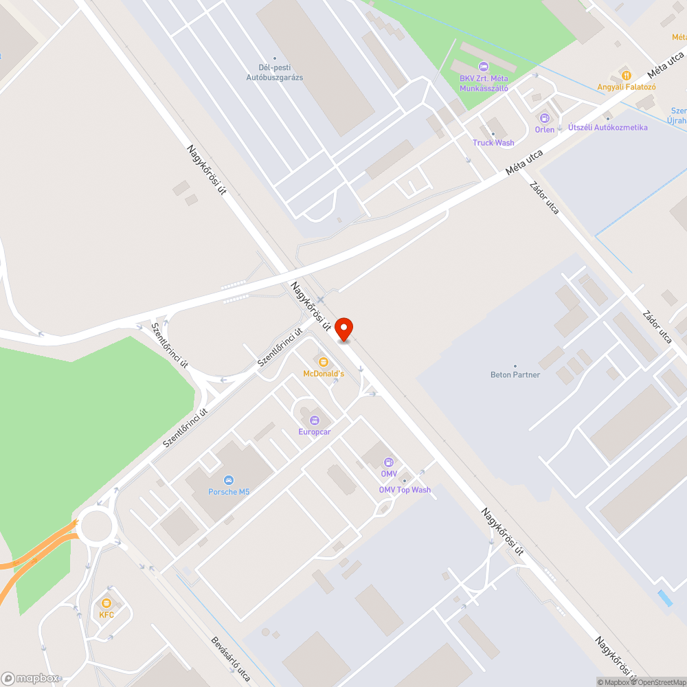 Kitört üveg bejelentés helye