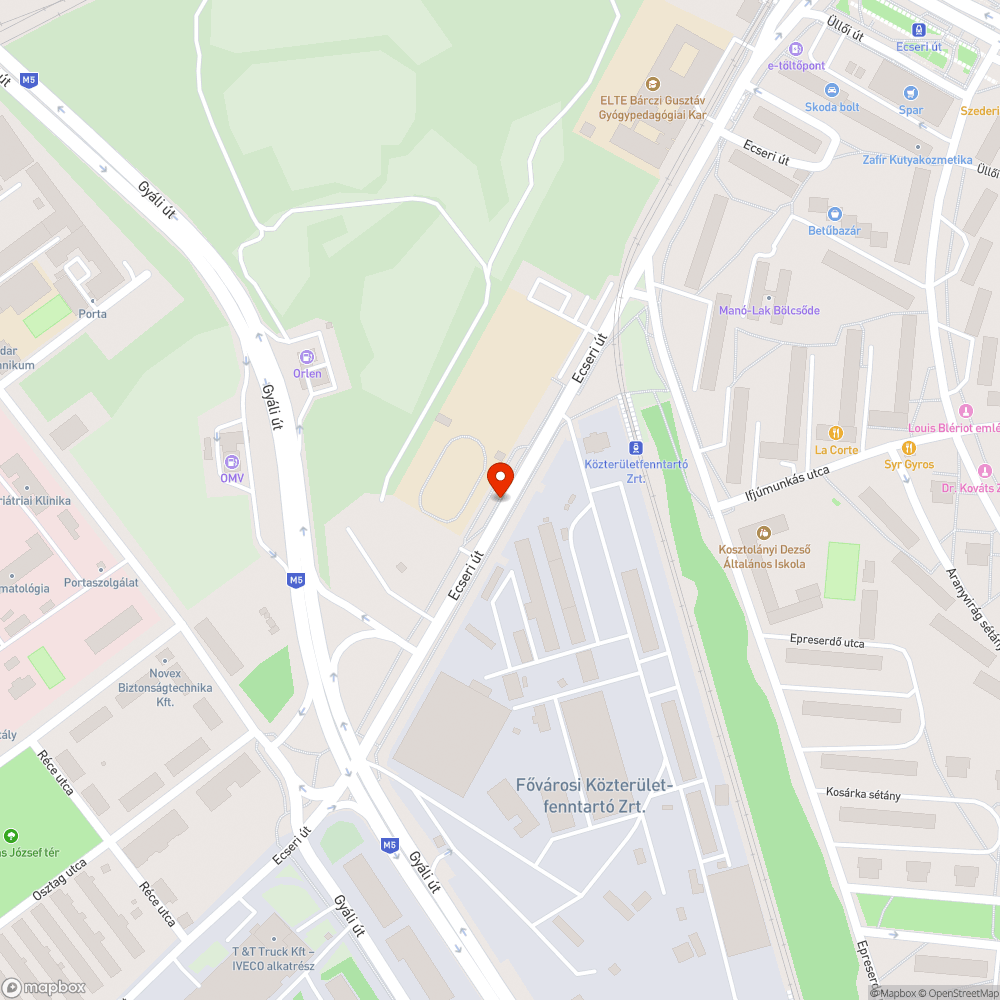 Szemét, bozót bejelentés helye