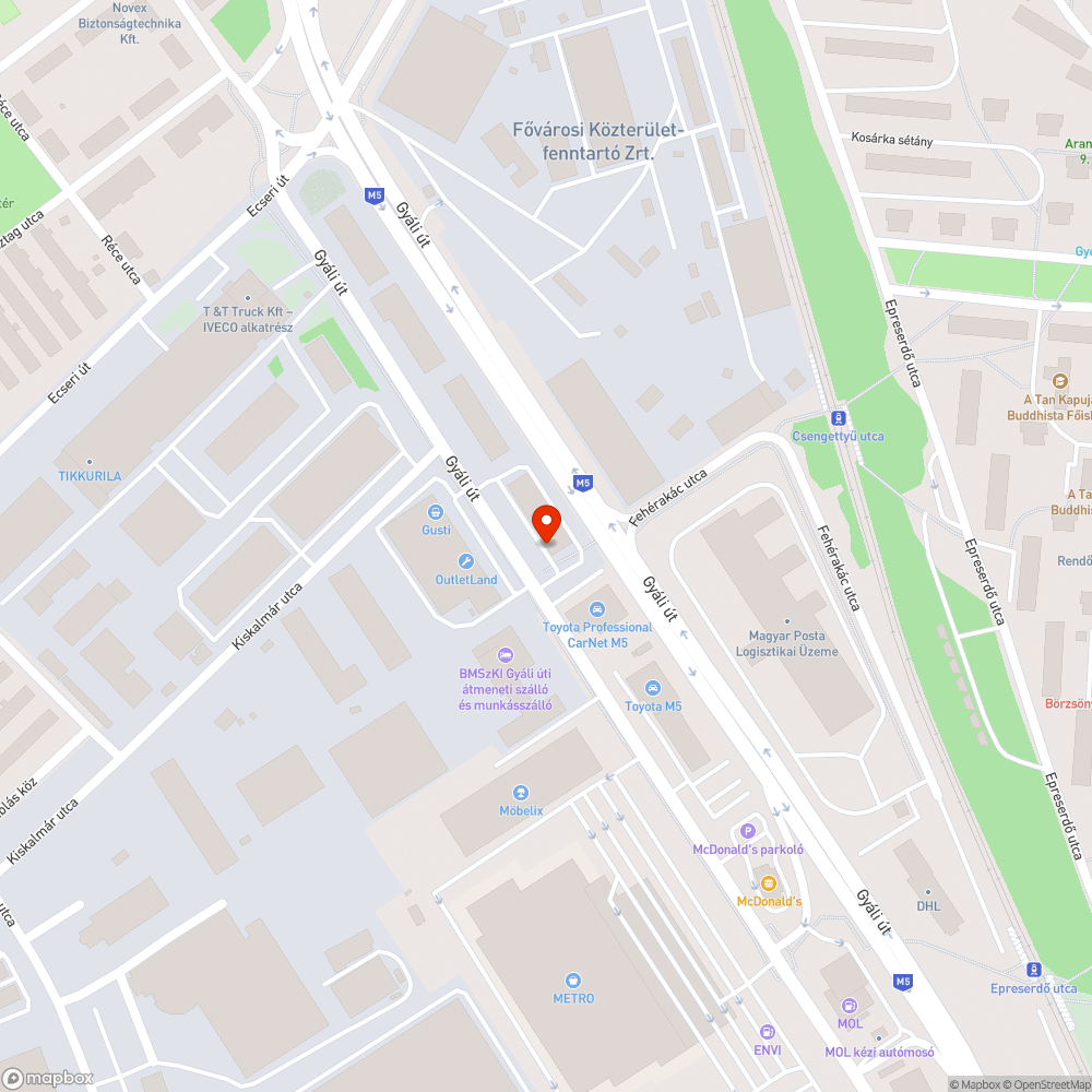 Túlburjánzott növényzet bejelentés helye