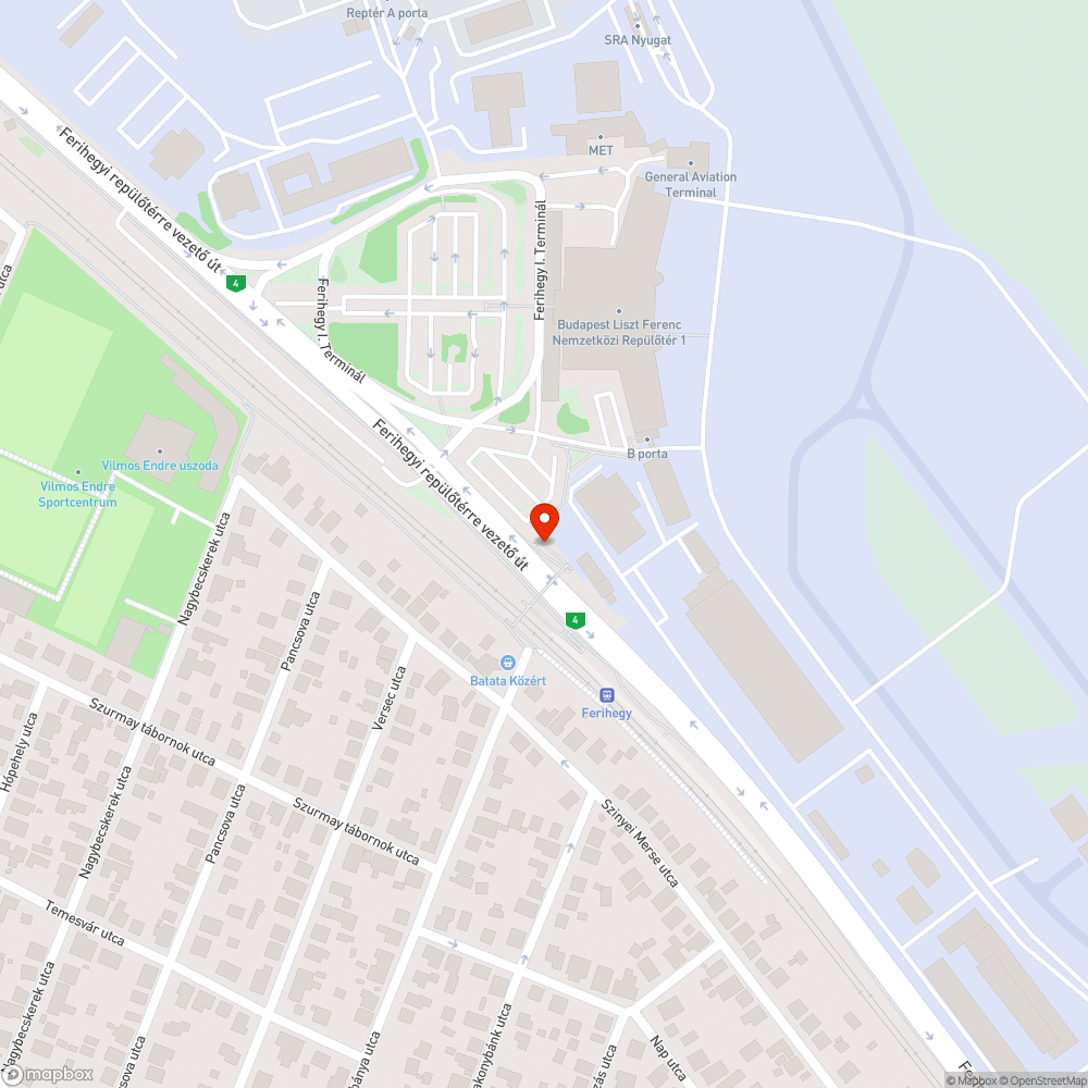 Ferihegy megállóhely - eldugult csapadékvíz elvezető folyóka, megtelt szemetes bejelentés helye