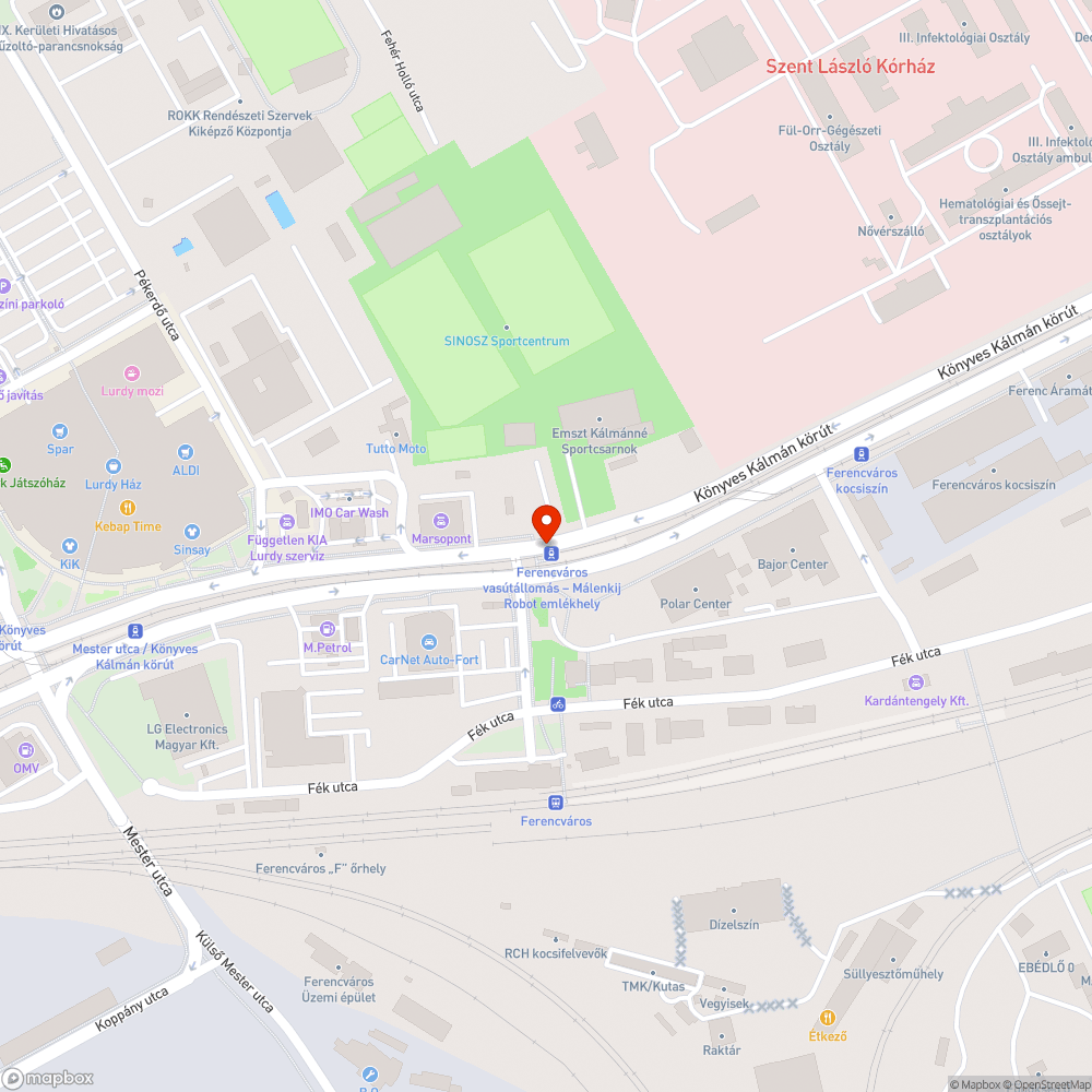 Kiégett gyalogos jelzőlámpa bejelentés helye