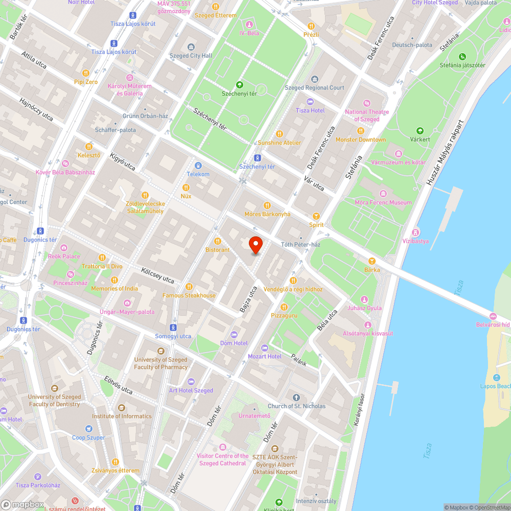 Szegedi tömegközlekedés a Google Térképen bejelentés helye