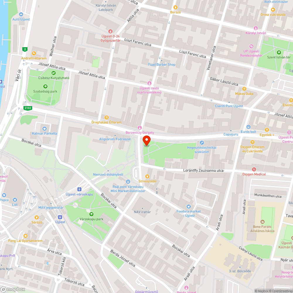 Szemét és bazaltkockák bejelentés helye