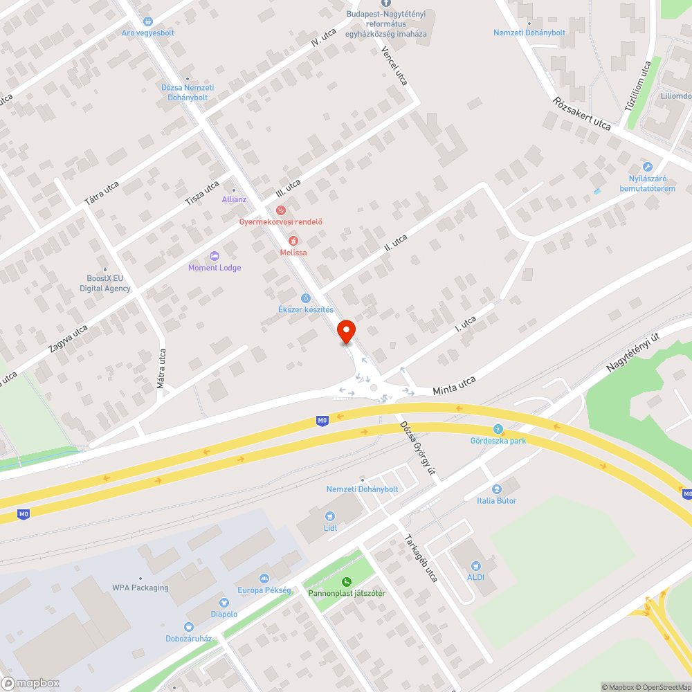 Otthagyott szemét bejelentés helye