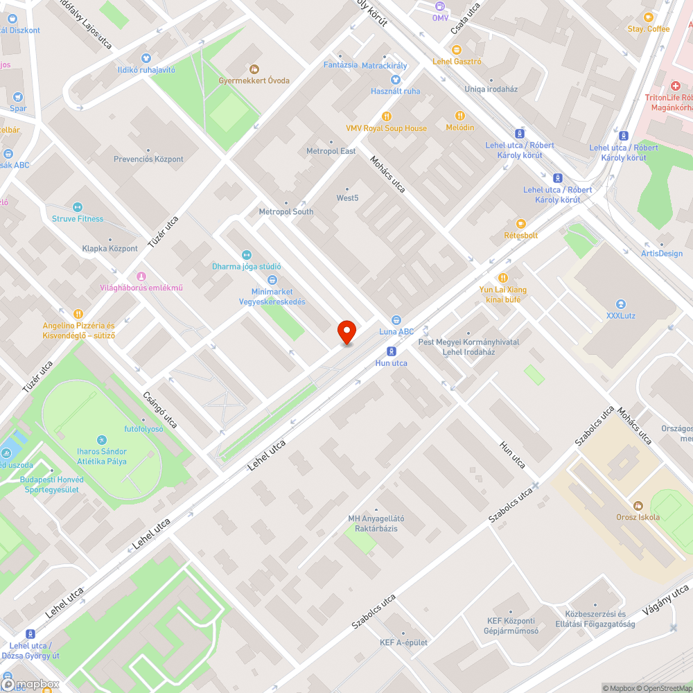 Roncsautó bejelentés helye