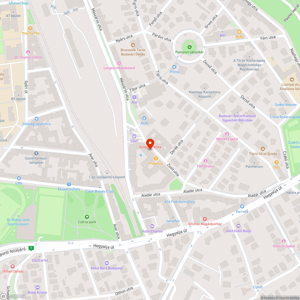 Elhanyagolt járda, zöldterület bejelentés helye