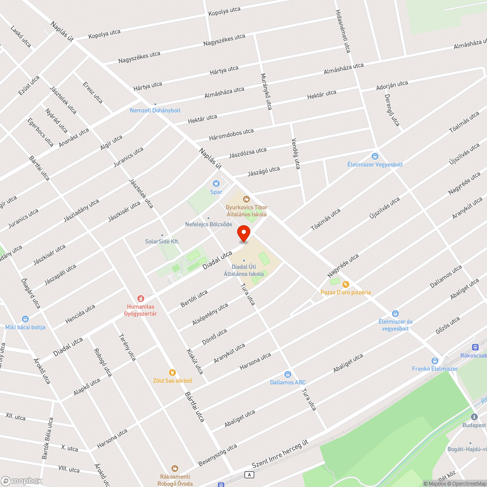 buszmegállóból hiányzó kuka bejelentés helye