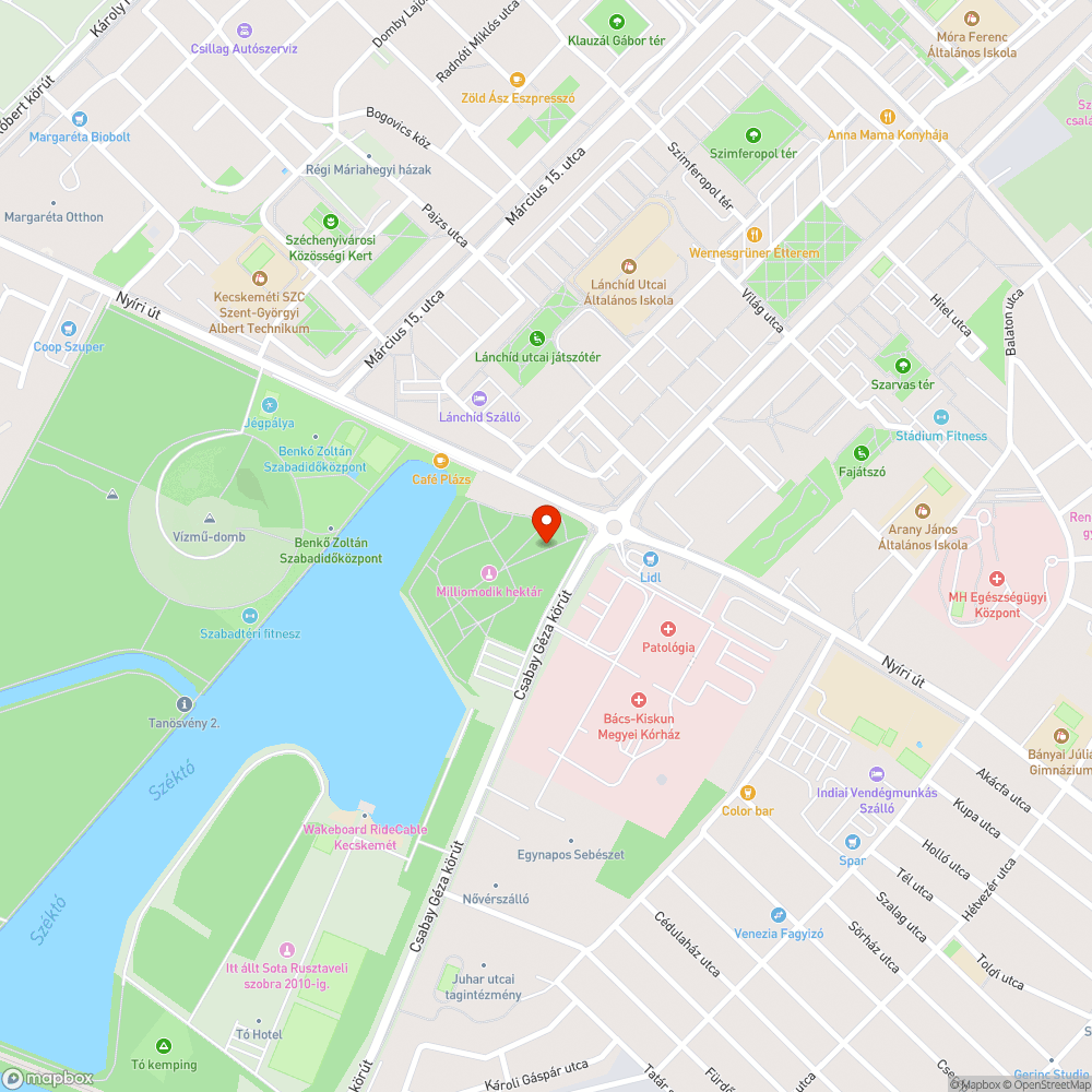 Balesetveszélyes Milliomodik hektár emlékerdő bejelentés helye