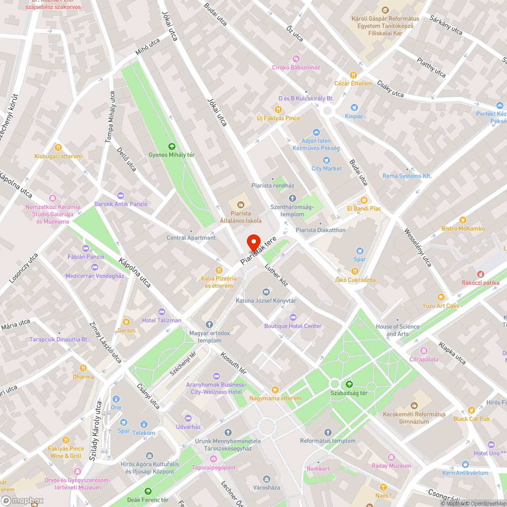 Balestveszélyes lámpa oszlop a Piaristák terén bejelentés helye