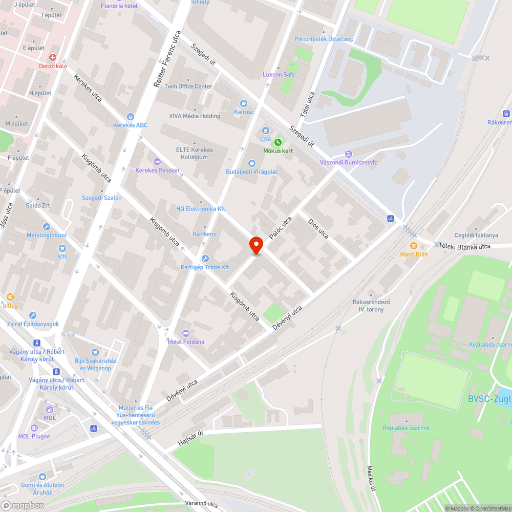 kátyú bejelentés helye