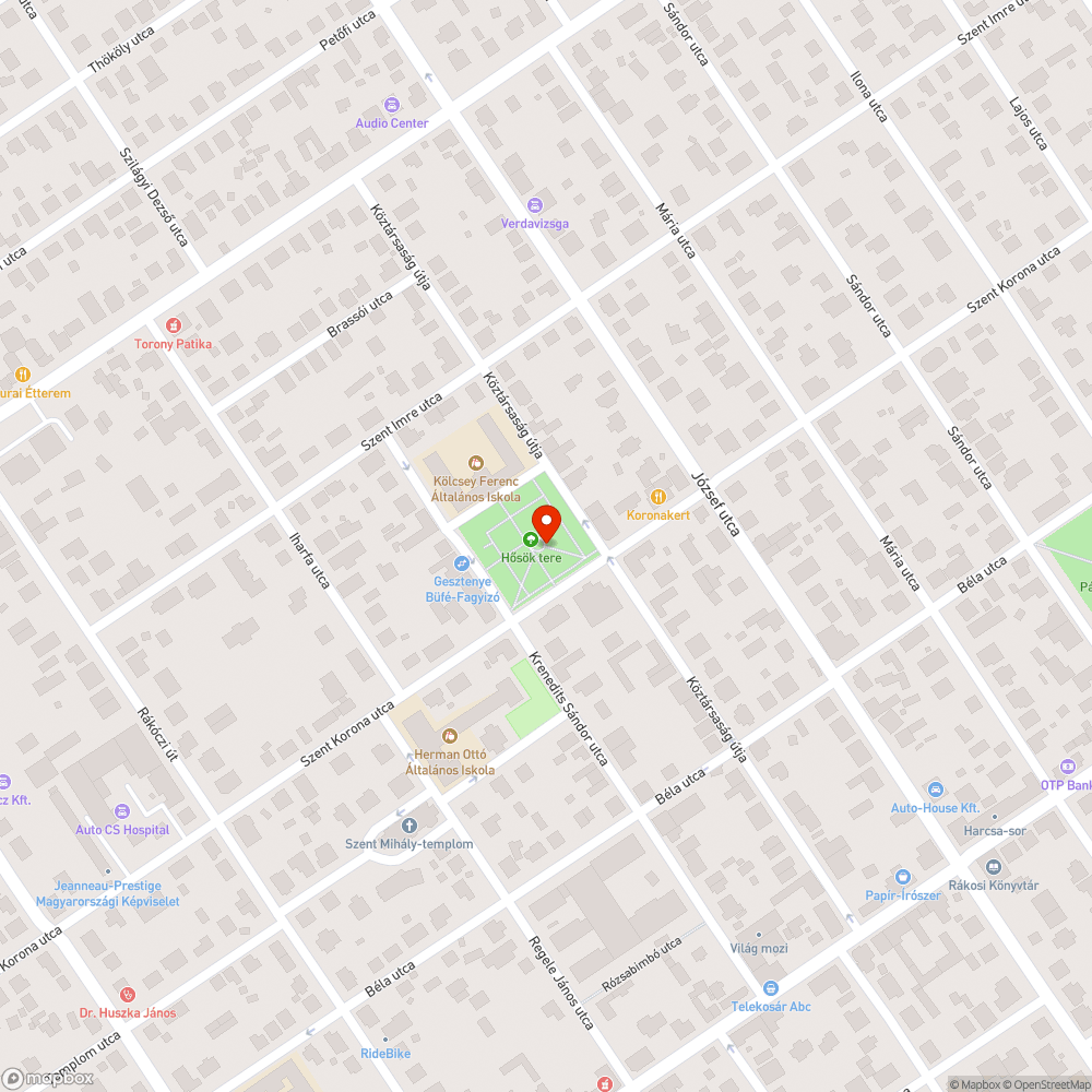 Szemét a téren bejelentés helye