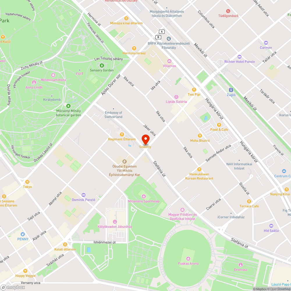 extrán koszos trolimegálló bejelentés helye