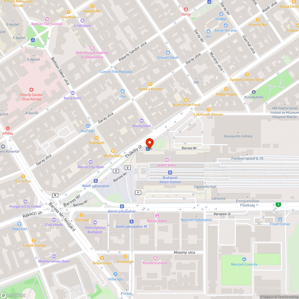 Gyomok a Keleti pályaudvarnal bejelentés helye