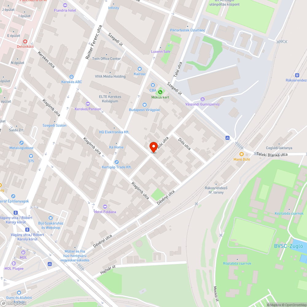 Tűzcsap bejelentés helye