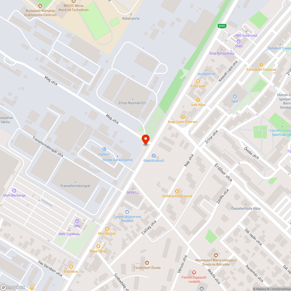 Feltört aszfalt bejelentés helye