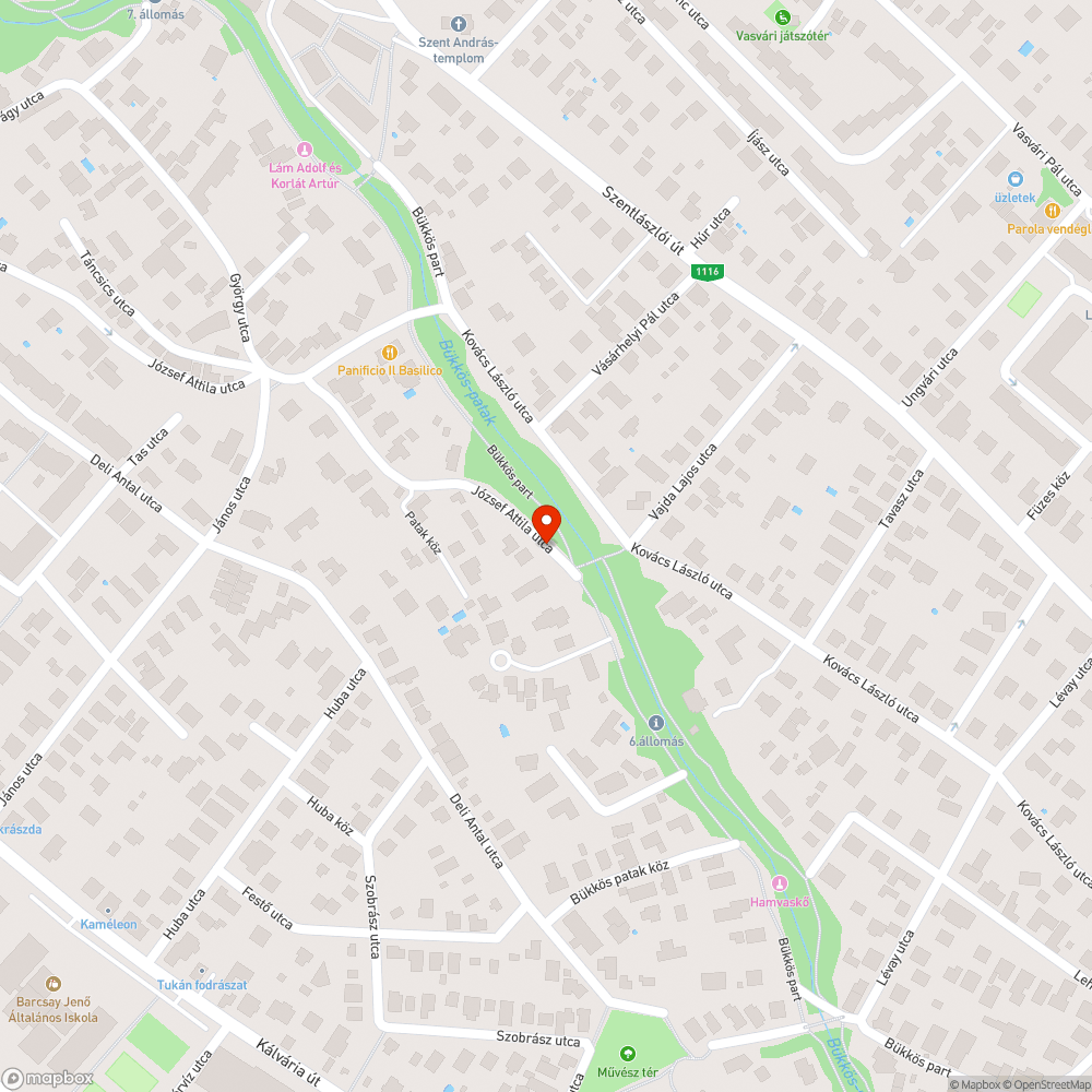 Bükkös parton, a Vajda Lajos utcai hídnál lévő pad helyére tétele bejelentés helye