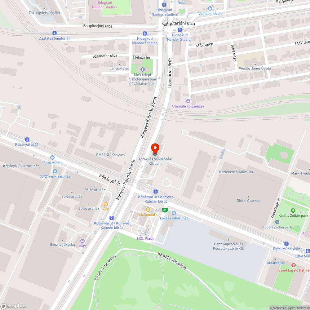 Beszakadt a járda bejelentés helye