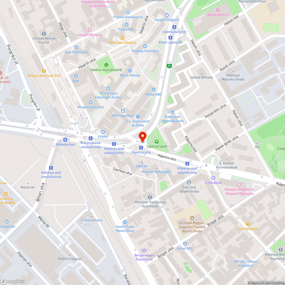 Hiányzó fényterelő bejelentés helye