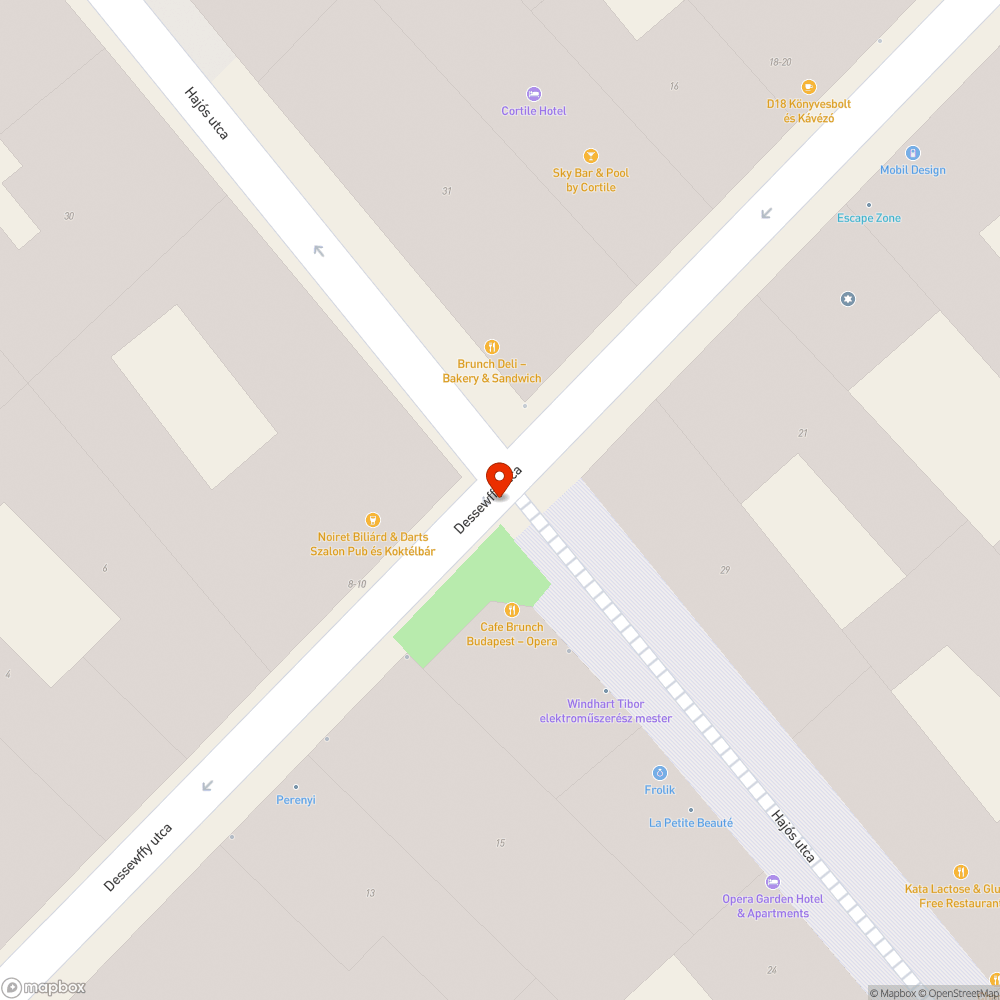 Nagyon mély kátyú bejelentés helye