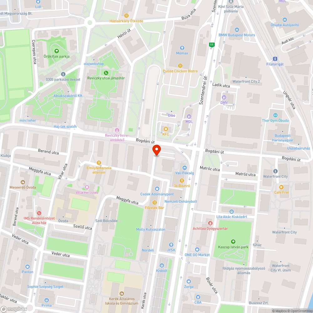 További kátyúk a Szél utcában bejelentés helye