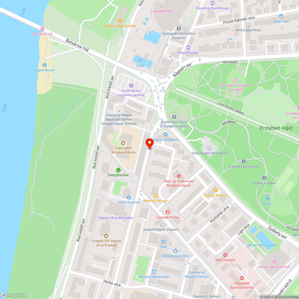 Kátyúk a Vedres utcában bejelentés helye