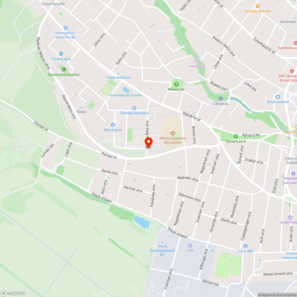 Szemét bejelentés helye