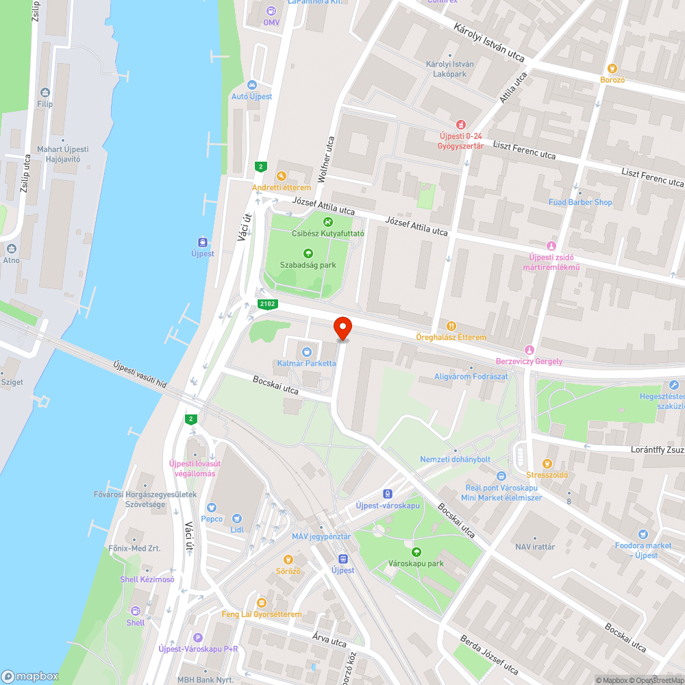 Autóroncs bejelentés helye