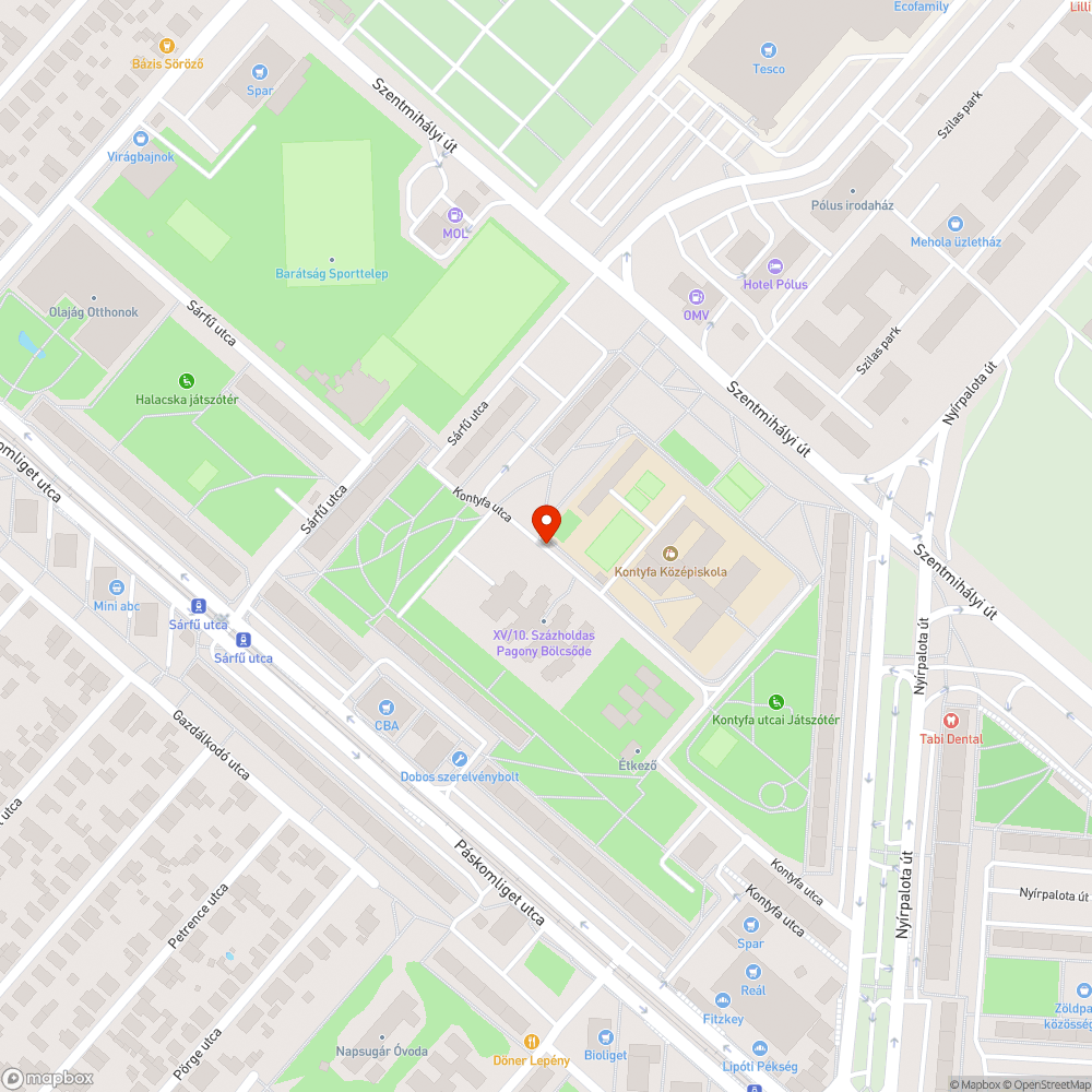 Megdőlt szemét kuka bejelentés helye