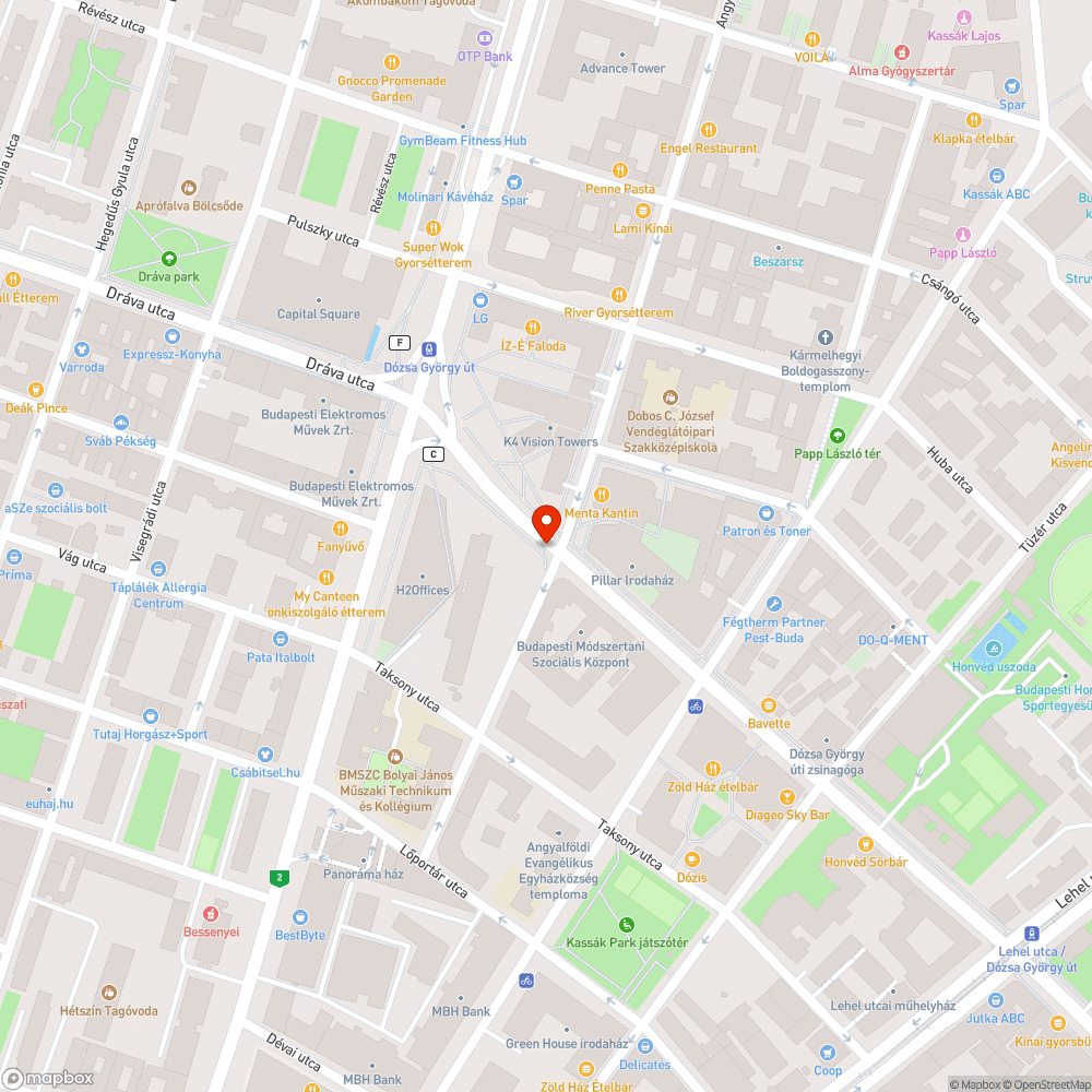 Mozgó aknafedél bejelentés helye