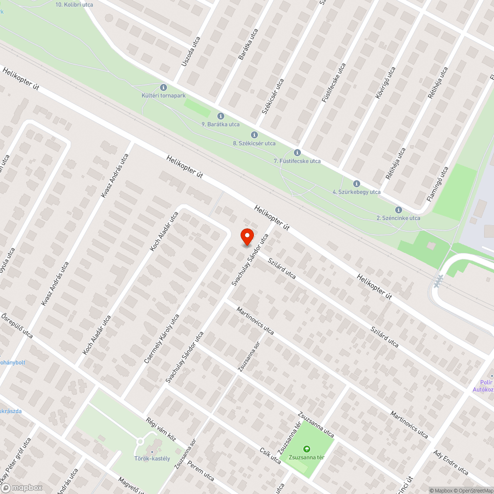 Hiányzó utcatábla bejelentés helye