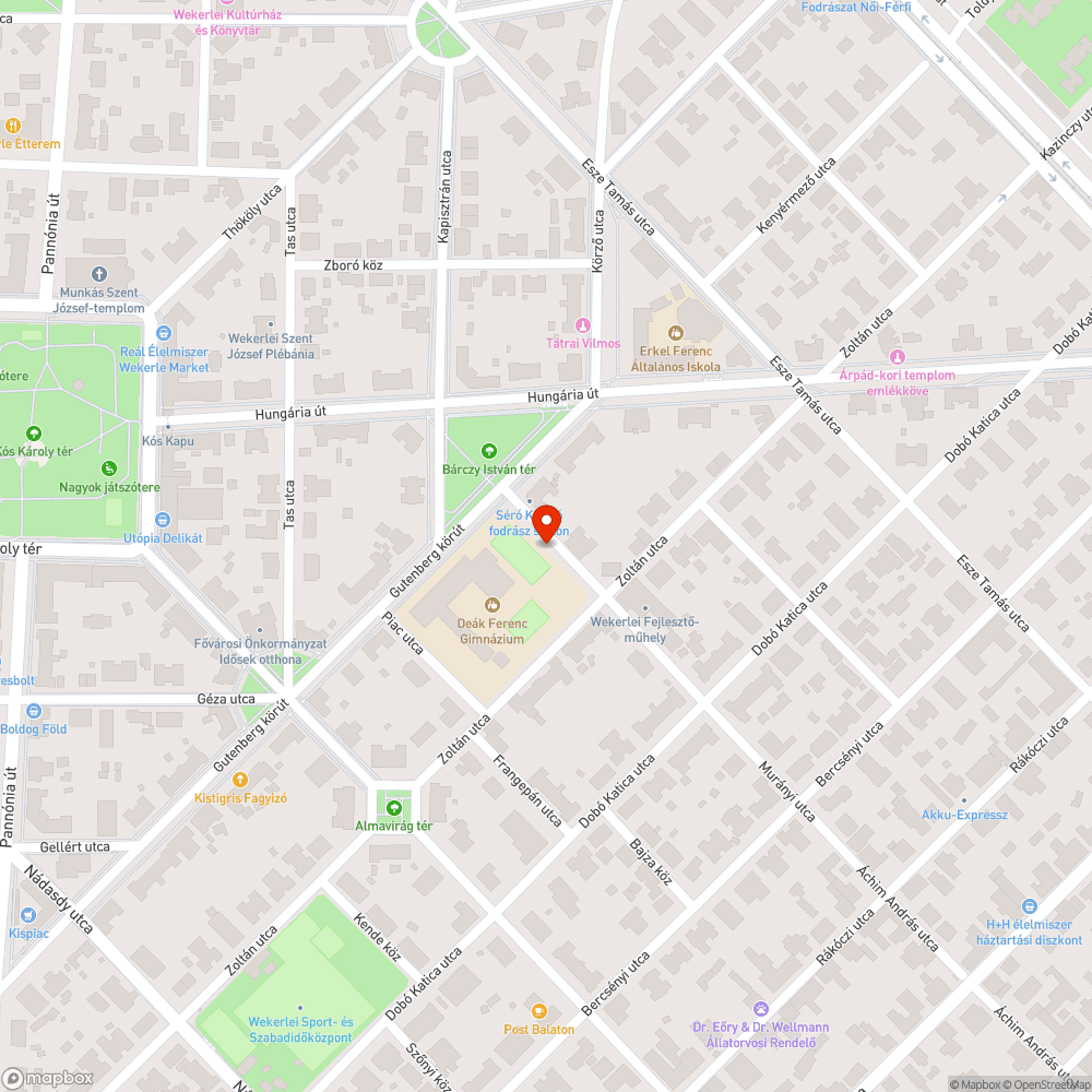 Rossz járdaszakasz a Murányi utcában bejelentés helye