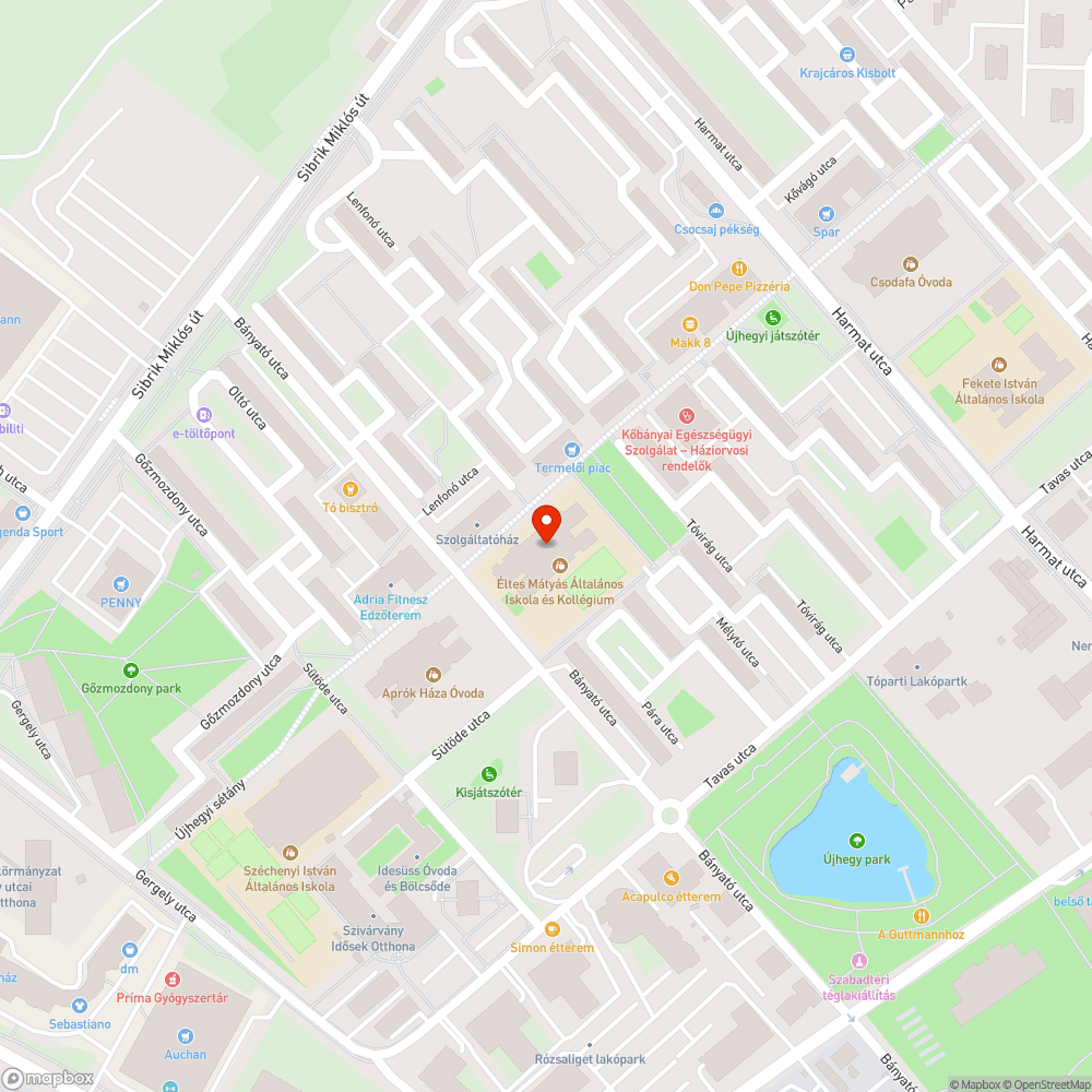 Kiszáradt facsemeték a felújított Újhegyi sétányon bejelentés helye