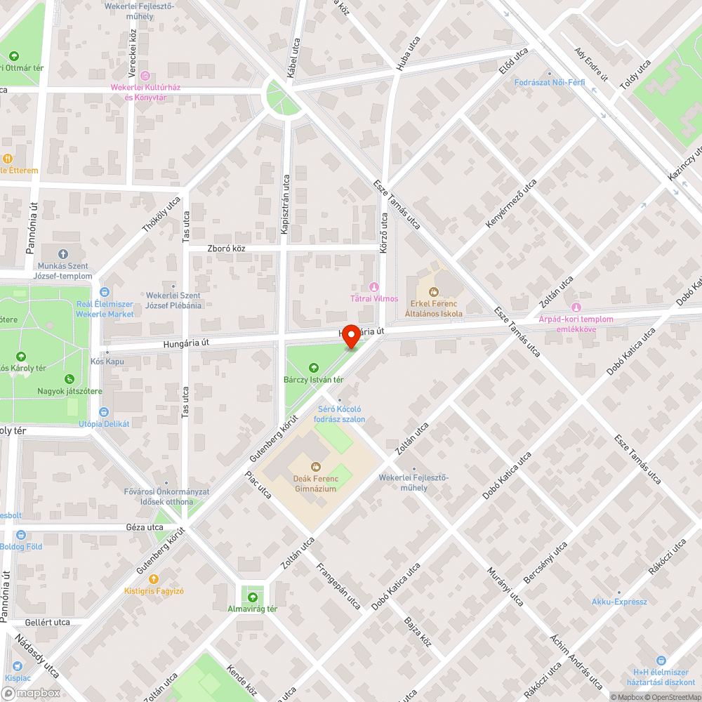 Ivókút bejelentés helye