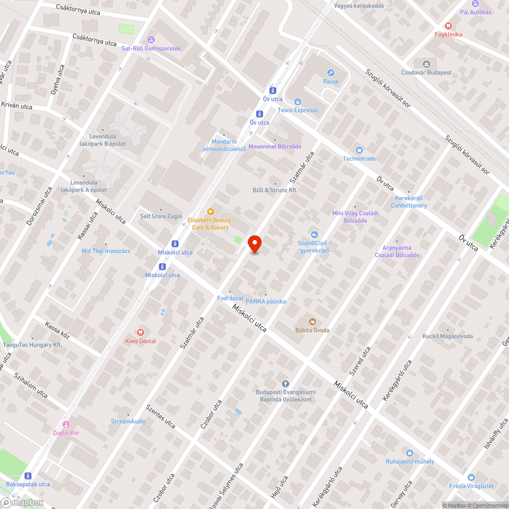 A fű a járdára hajlik bejelentés helye