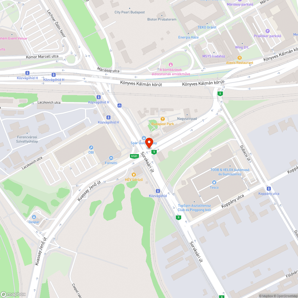 Kerékpáros kiegészítő táblák hiányoznak - Kvasssay út bejelentés helye