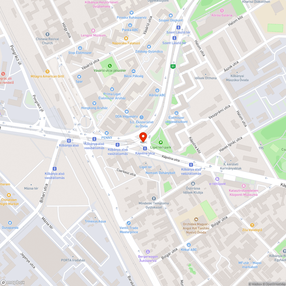 Kerékpáros kiegészítő táblák hiányoznak - Kápolna utca bejelentés helye