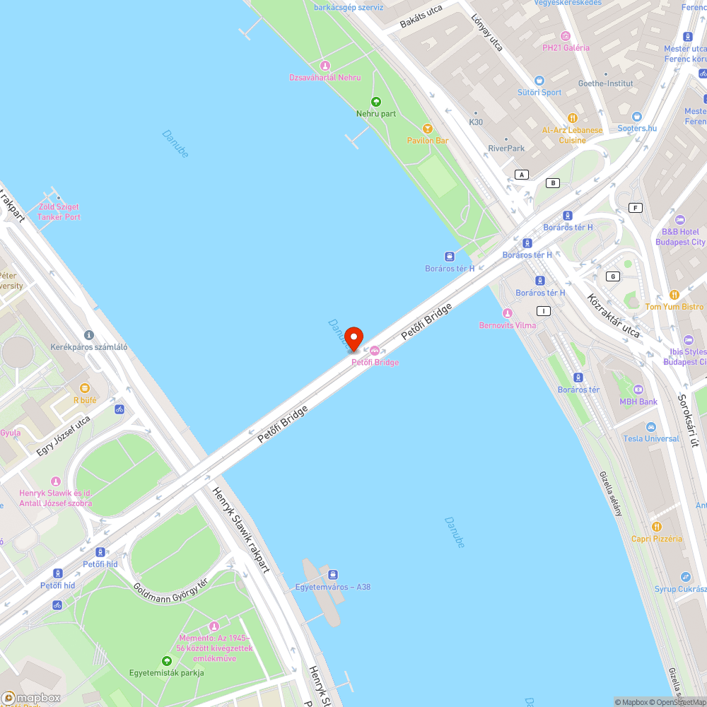 Tavak a Duna fölött bejelentés helye