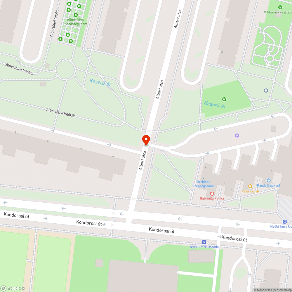 Több kátyú egymás mellett bejelentés helye