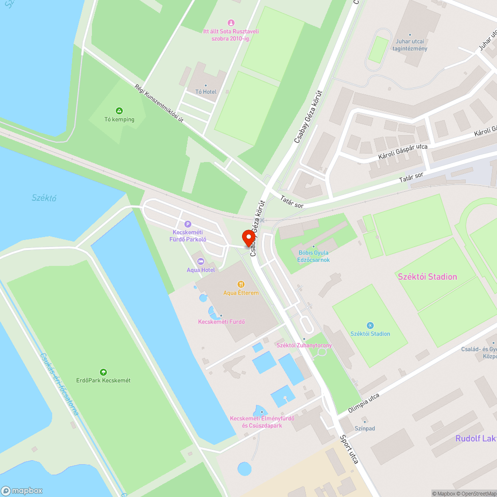 Kátyús, bicikli út a Csabay Géza körút mentén bejelentés helye