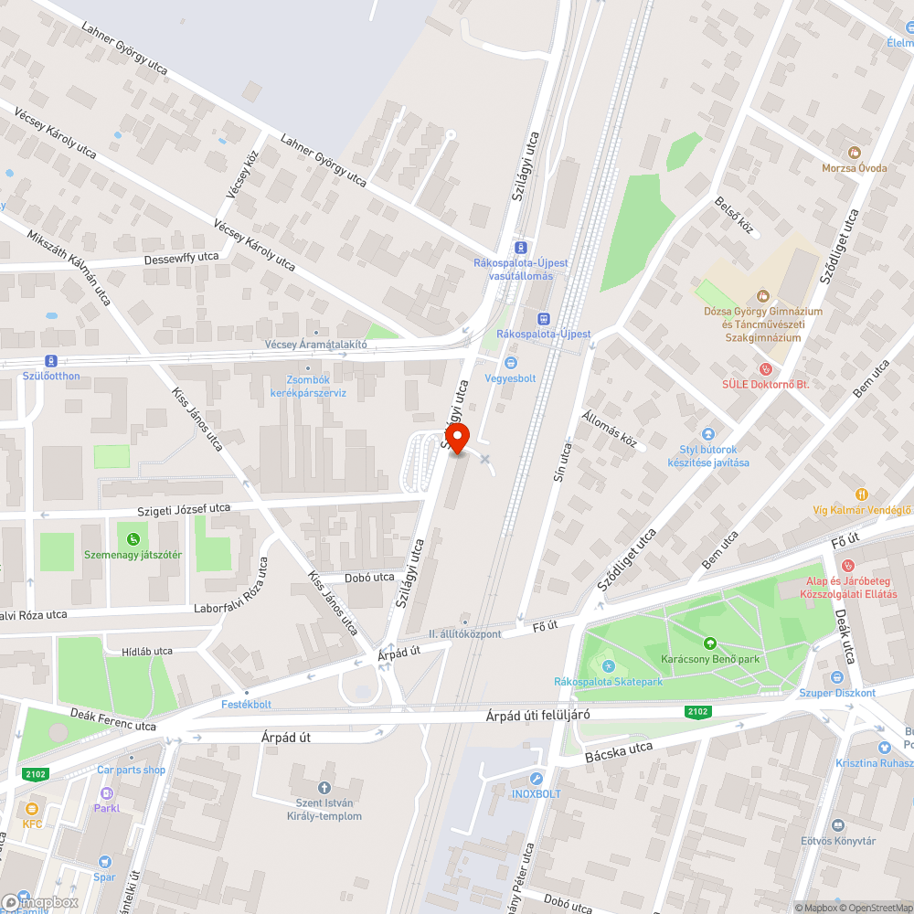 Elhagyott, kiégett autó bejelentés helye