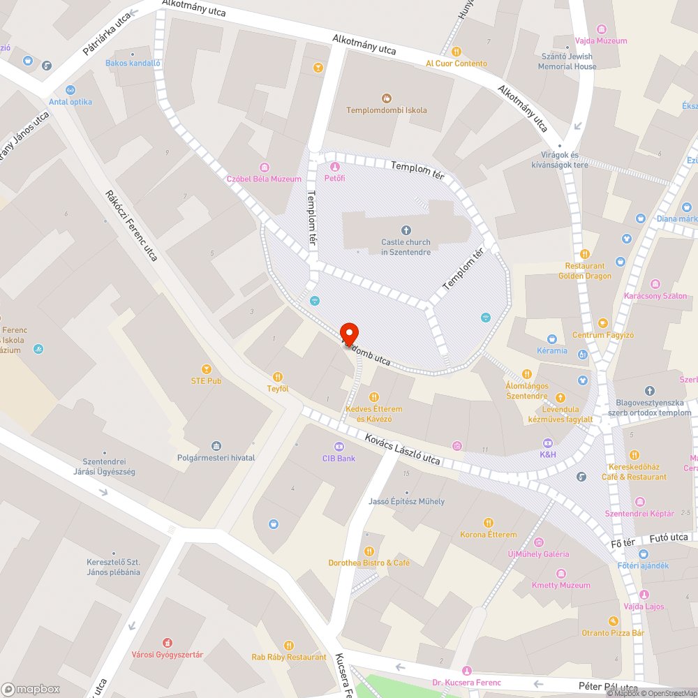 Leszakadt szemetes a Hild lépcsőnél bejelentés helye