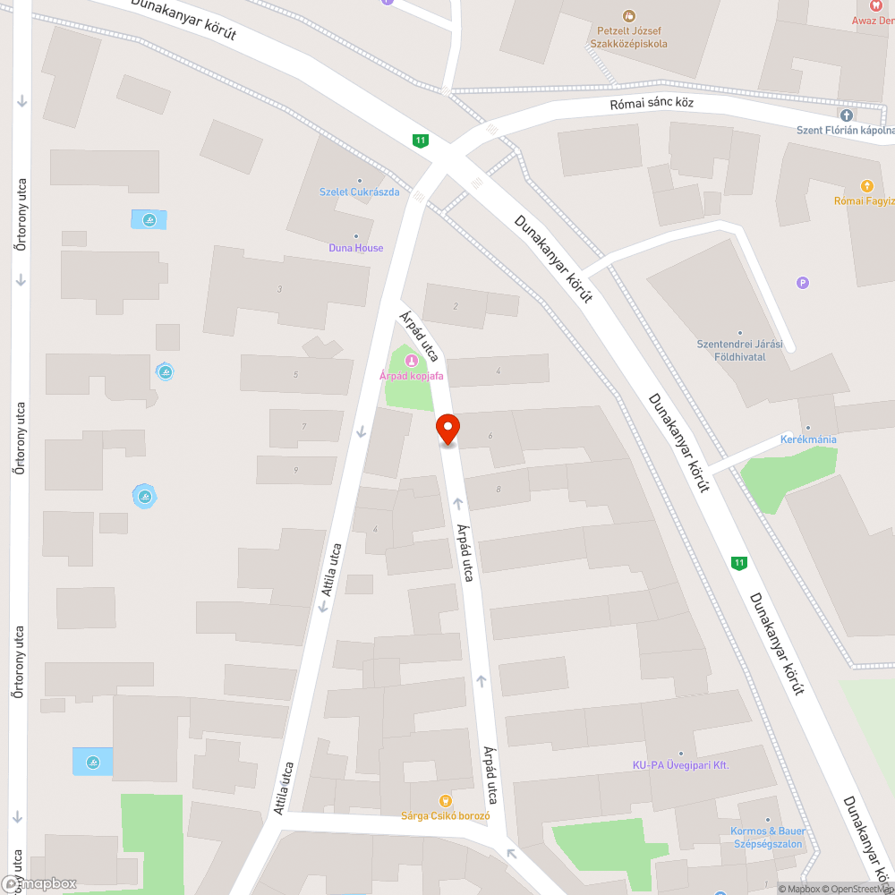 Balesetveszély - hiányzó kockakövek az Árpád utcában bejelentés helye